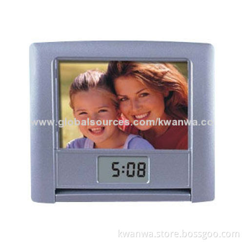 2014 Digital Novelty Funny Photo Frame with Talking Clock, Good Promotional Item